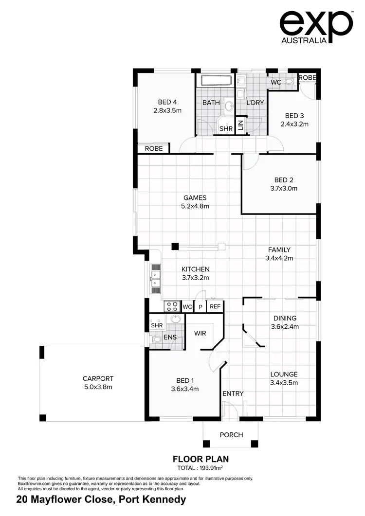 Floorplan of Homely house listing, 20 Mayflower Close, Port Kennedy WA 6172