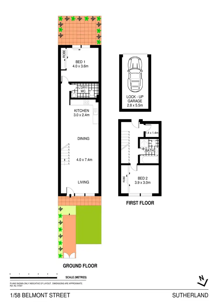 Floorplan of Homely apartment listing, 1/58 Belmont Street, Sutherland NSW 2232