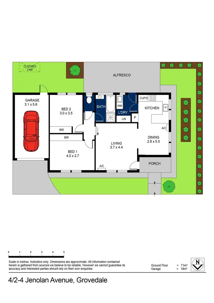 Floorplan of Homely unit listing, 4/2-4 Jenolan Avenue, Grovedale VIC 3216