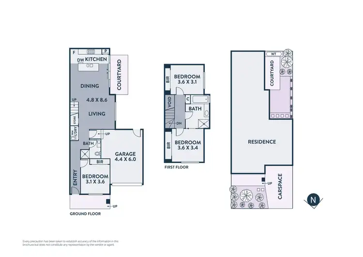 Floorplan of Homely townhouse listing, 27A Livingstone Street, Coburg North VIC 3058