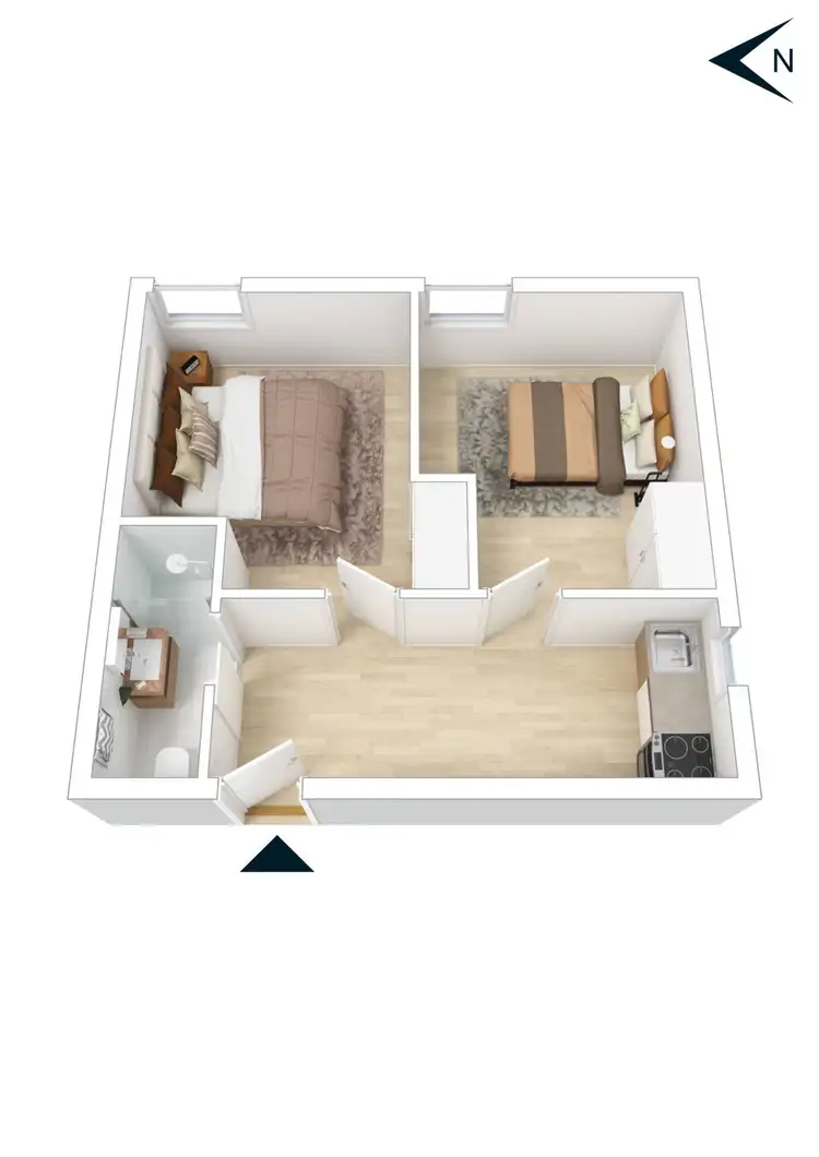 Floorplan of Homely apartment listing, 315/51 Gordon Street, Footscray VIC 3011