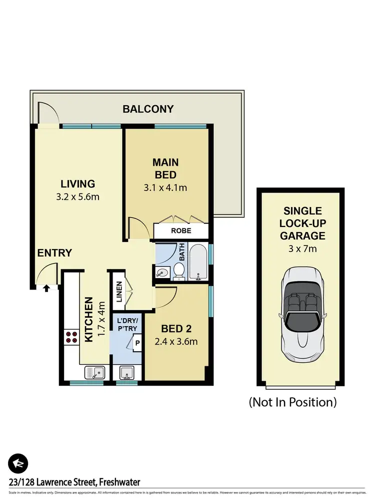 Floorplan of Homely apartment listing, 23/128 Lawrence Street, Freshwater NSW 2096