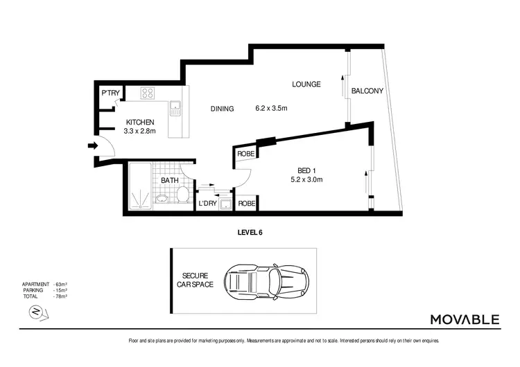 Floorplan of Homely apartment listing, 607/316 Charlestown Road, Charlestown NSW 2290
