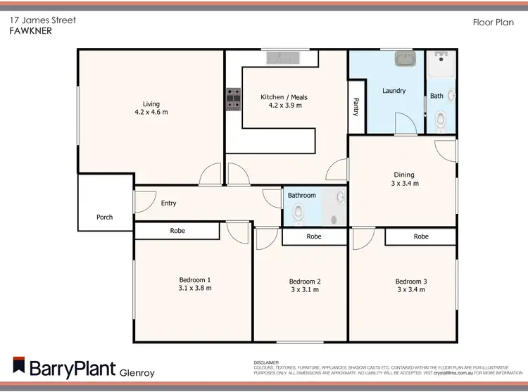 Floorplan of Homely house listing, 1/17 James Street, Fawkner VIC 3060