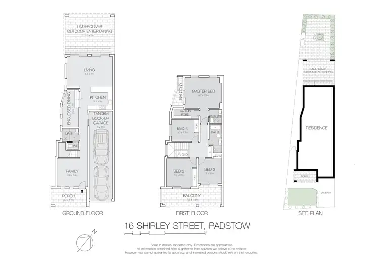 Floorplan of Homely semi-detached listing, 16 Shirley Street, Padstow NSW 2211