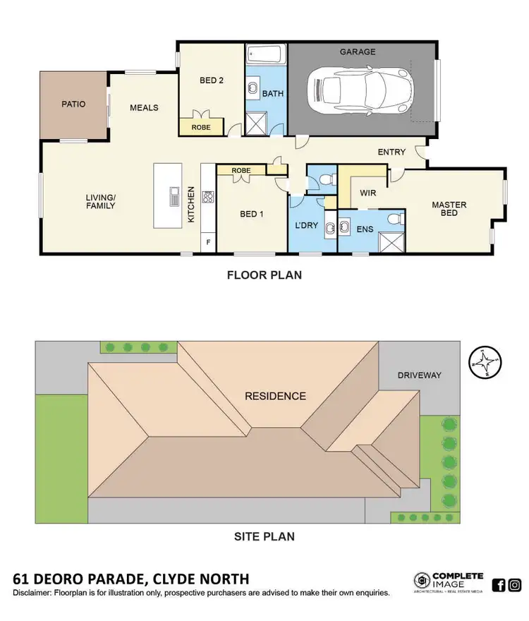 Floorplan of Homely house listing, 61 Deoro Parade, Clyde North VIC 3978