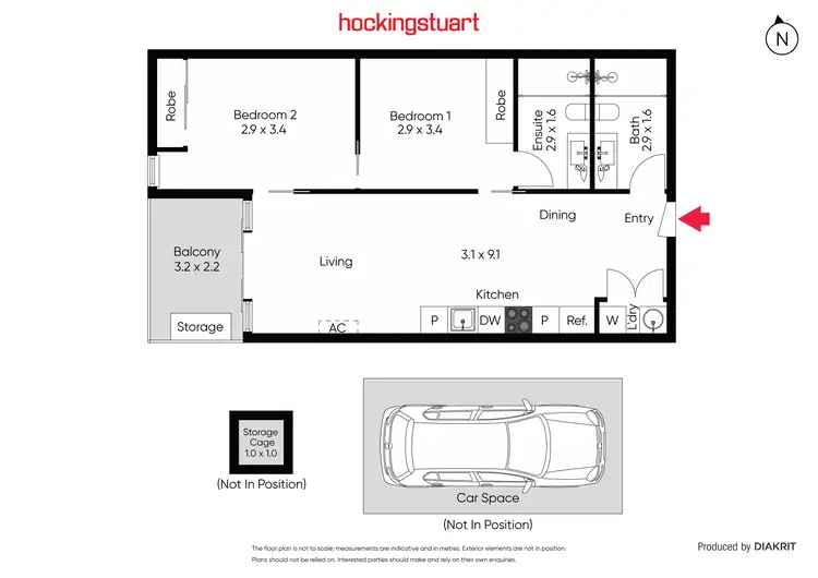 Floorplan of Homely apartment listing, 306/11 Stawell Street, North Melbourne VIC 3051