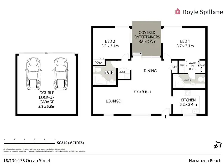 Floorplan of Homely unit listing, 18/134-138 Ocean Street, Narrabeen NSW 2101