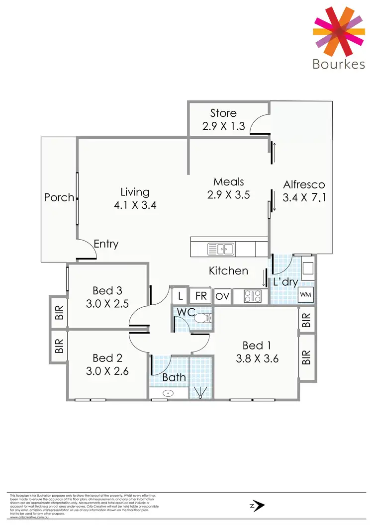 Floorplan of Homely villa listing, 2/111 Stock Road, Attadale WA 6156