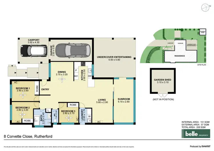 Floorplan of Homely house listing, 8 Corvette Close, Rutherford NSW 2320