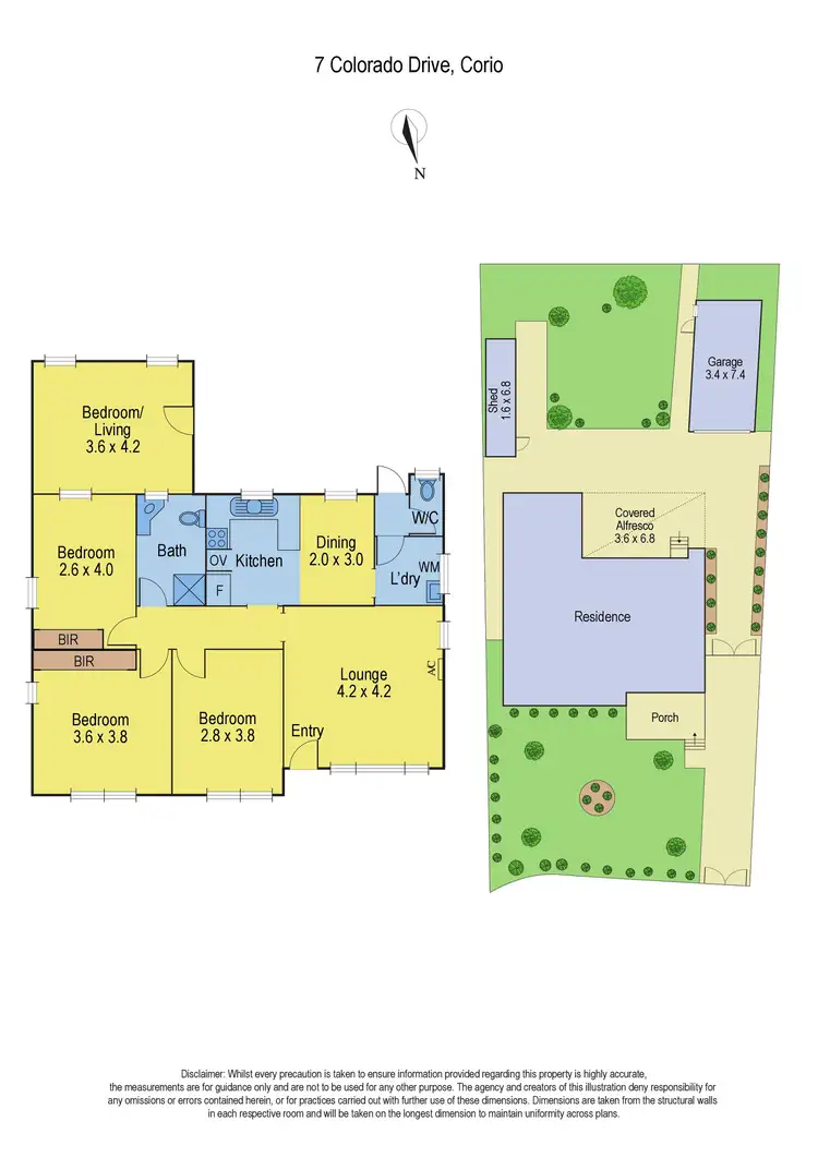 Floorplan of Homely house listing, 7 Colorado Drive, Corio VIC 3214