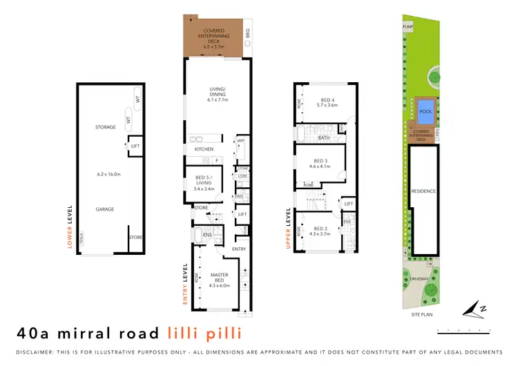 Floorplan of Homely semi-detached listing, 40a Mirral Road, Lilli Pilli NSW 2229