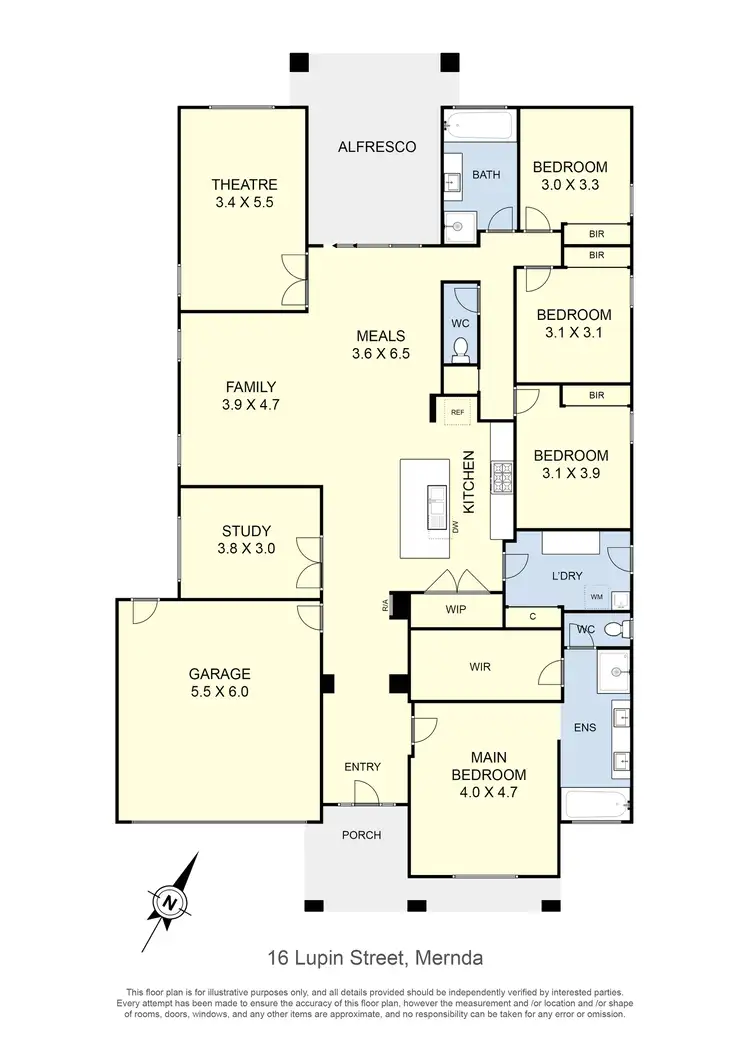 Floorplan of Homely house listing, 16 Lupin Street, Mernda VIC 3754