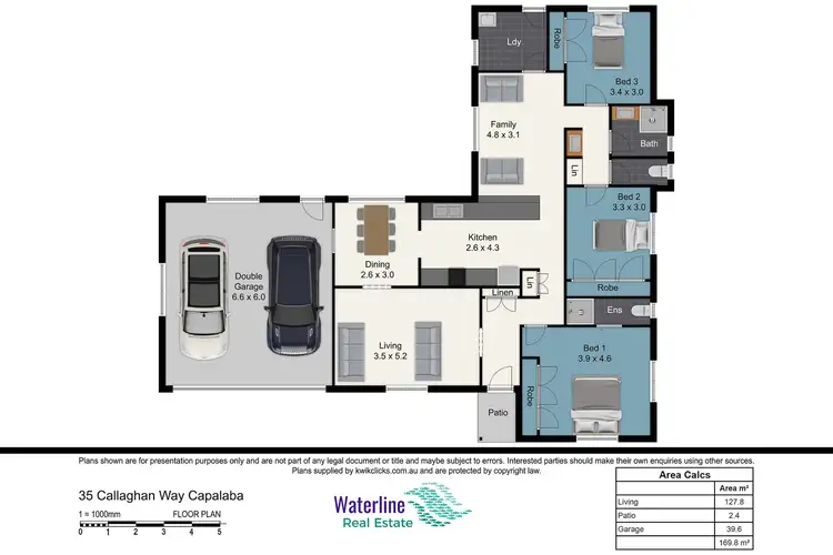 Floorplan of Homely house listing, 35 Callaghan Way, Capalaba QLD 4157