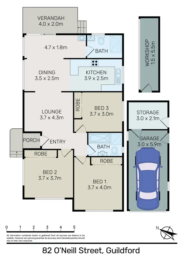 Floorplan of Homely house listing, 82 O'Neill Street, Guildford NSW 2161