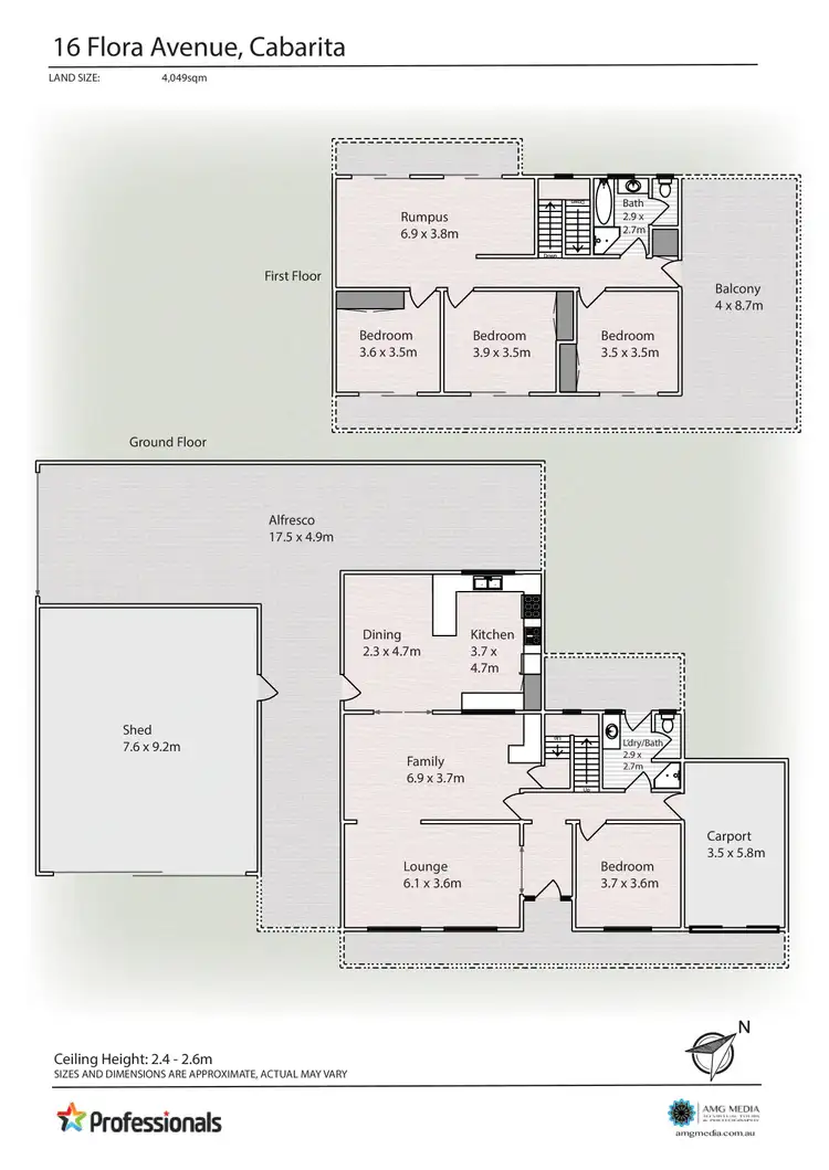Floorplan of Homely house listing, 16 Flora Avenue, Cabarita VIC 3505