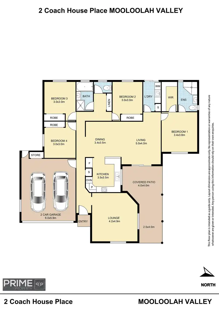 Floorplan of Homely house listing, 2 Coach House Place, Mooloolah Valley QLD 4553