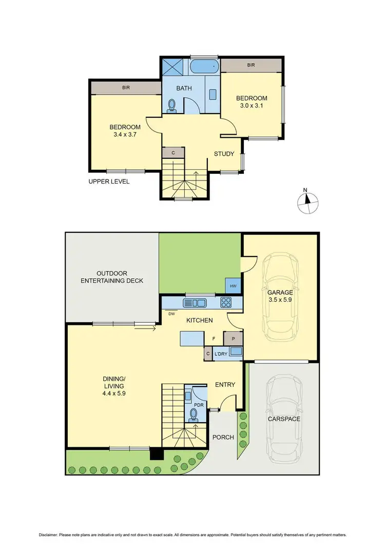 Floorplan of Homely townhouse listing, 3/35 View Street, Pascoe Vale VIC 3044