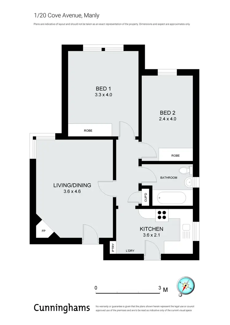 Floorplan of Homely apartment listing, 1/20 Cove Avenue, Manly NSW 2095
