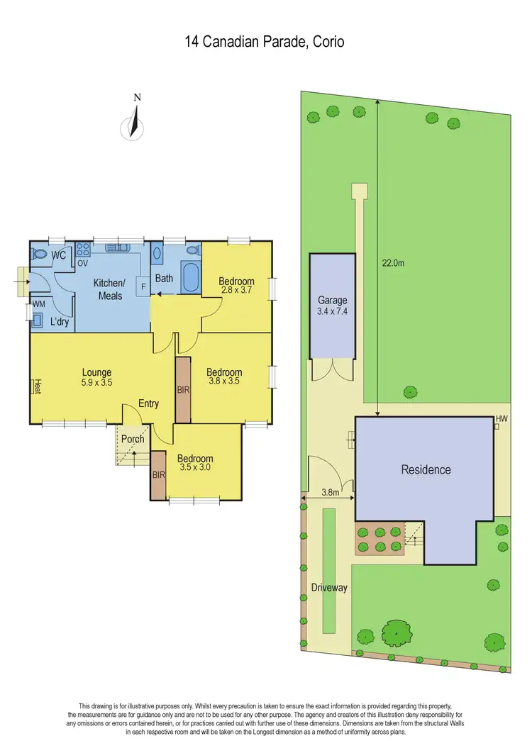 Floorplan of Homely house listing, 14 Canadian Parade, Corio VIC 3214