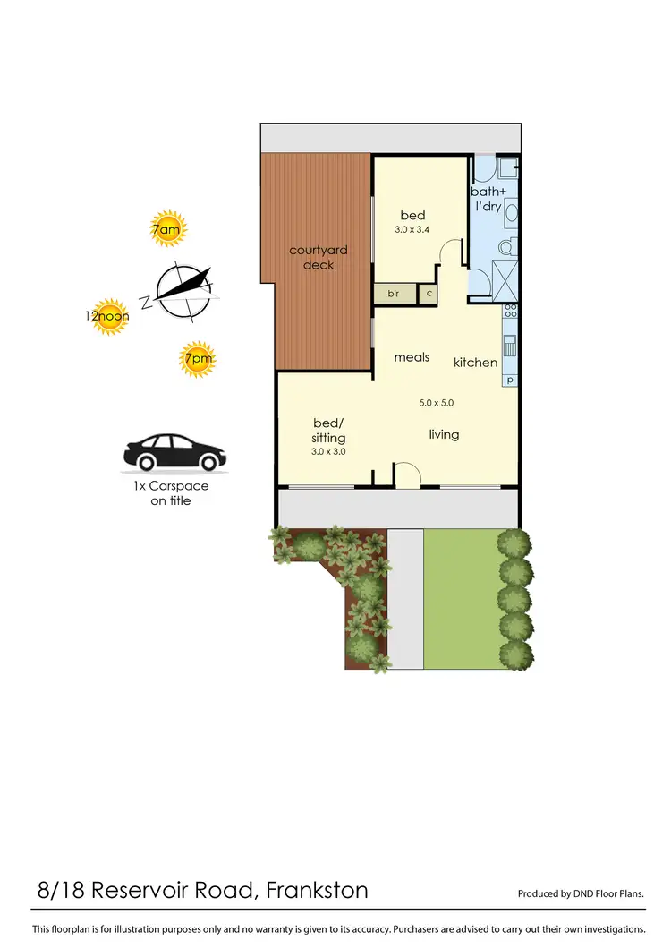 Floorplan of Homely unit listing, 8/18 Reservoir Road, Frankston VIC 3199