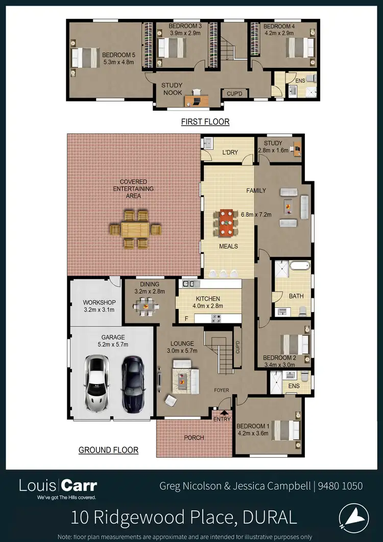 Floorplan of Homely house listing, 10 Ridgewood Place, Dural NSW 2158