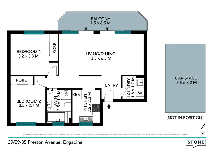 Floorplan of Homely unit listing, 29/29-35 Preston Avenue, Engadine NSW 2233