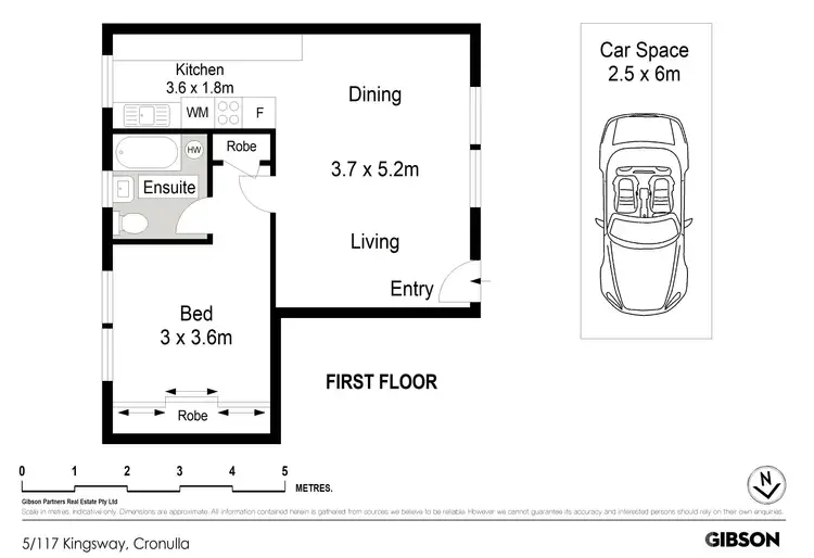 Floorplan of Homely apartment listing, 5/117 Kingsway, Cronulla NSW 2230