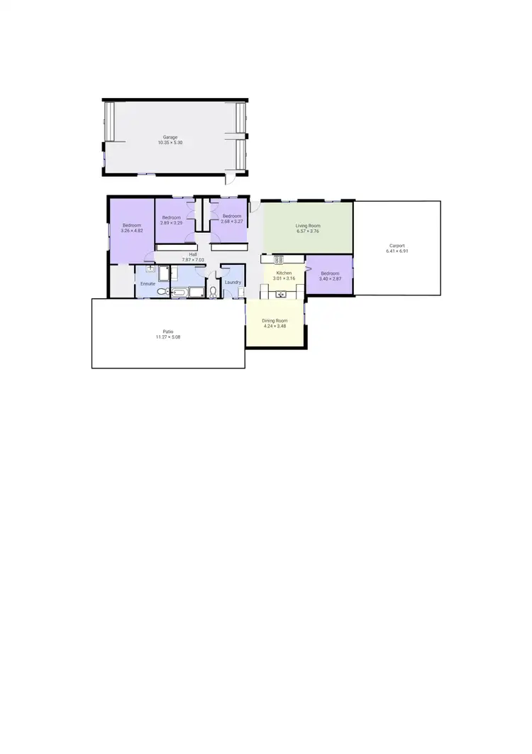Floorplan of Homely house listing, 1 Lanark Court, Wodonga VIC 3690