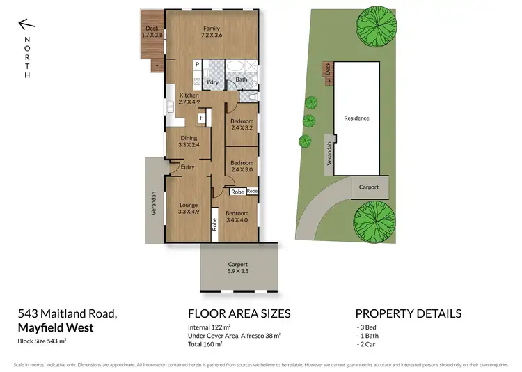 Floorplan of Homely house listing, 543 Maitland Road, Mayfield West NSW 2304
