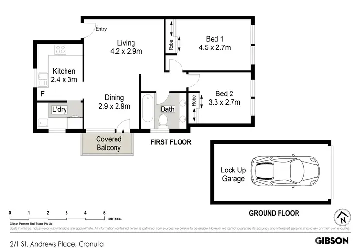 Floorplan of Homely apartment listing, 2/1 St Andrews Place, Cronulla NSW 2230