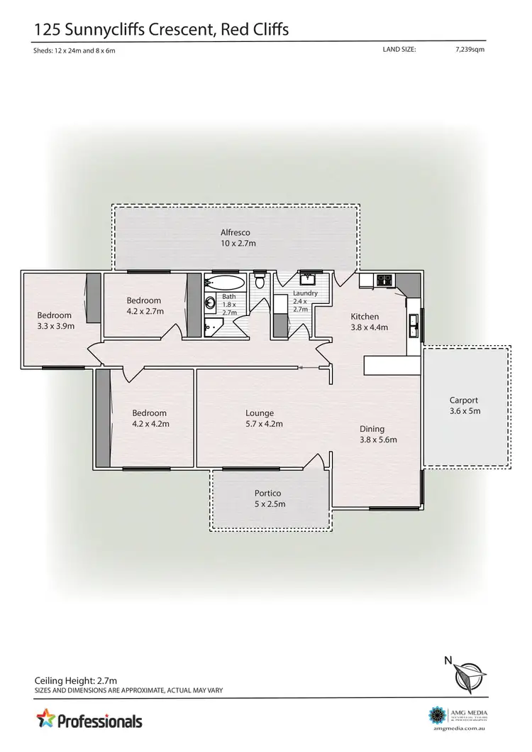 Floorplan of Homely house listing, 125 Sunnycliffs Crescent, Sunnycliffs VIC 3496