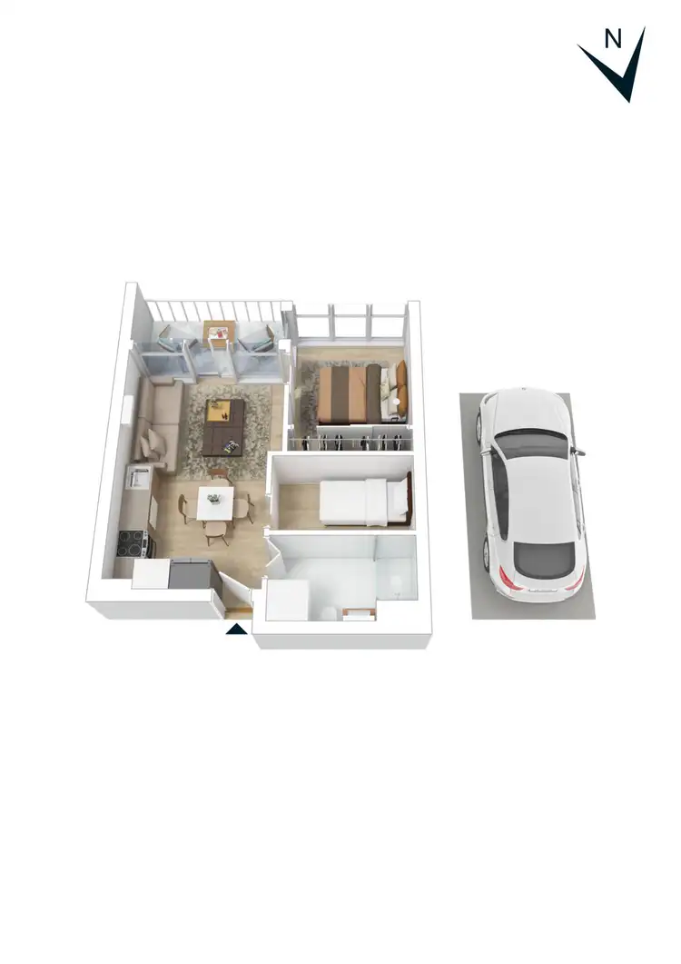 Floorplan of Homely apartment listing, 203/31 Napoleon Street, Collingwood VIC 3066