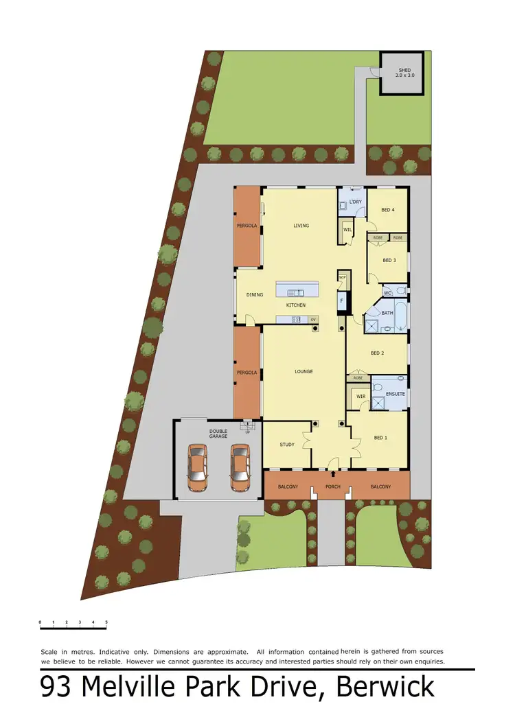 Floorplan of Homely house listing, 93 Melville Park Drive, Berwick VIC 3806