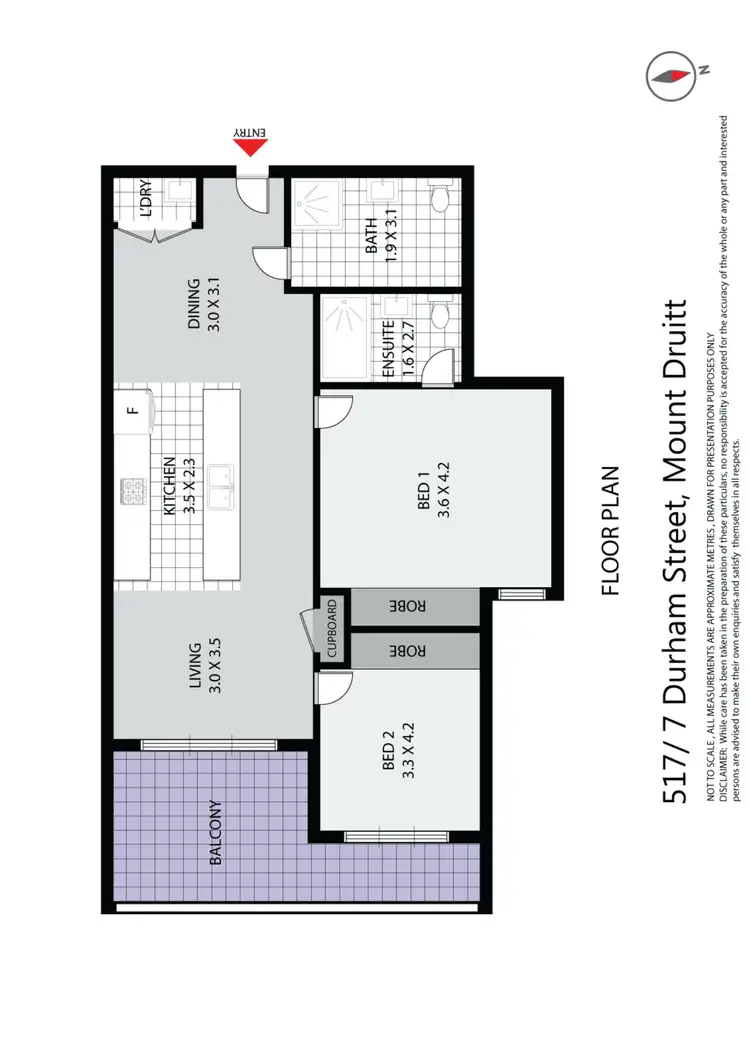 Floorplan of Homely apartment listing, 117.417517/7-9 Durham Street, Mount Druitt NSW 2770