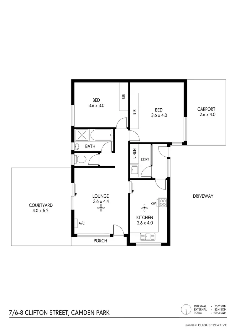 Floorplan of Homely unit listing, 7/6-8 Clifton Street, Camden Park SA 5038