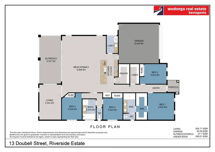 Floorplan of Homely house listing, 13 Doubell Street, Killara VIC 3691