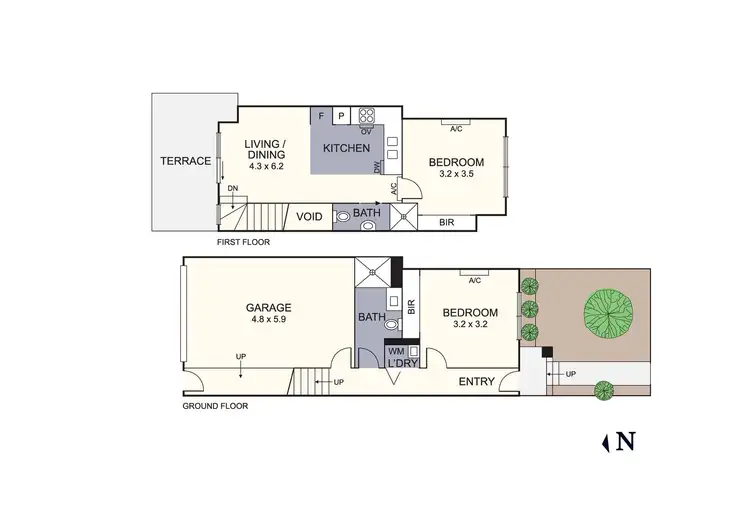 Floorplan of Homely townhouse listing, 126C Gower Street, Preston VIC 3072
