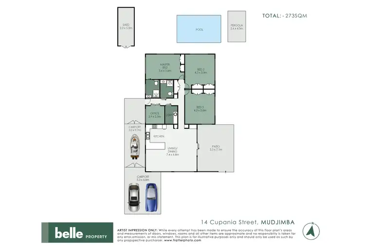 Floorplan of Homely house listing, 14 Cupania Street, Mudjimba QLD 4564