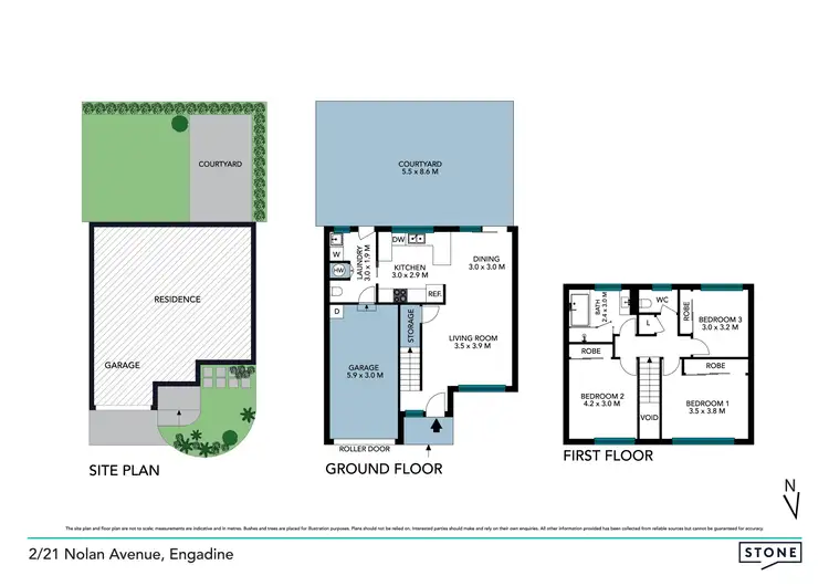 Floorplan of Homely townhouse listing, 2/21-23 Nolan Avenue, Engadine NSW 2233