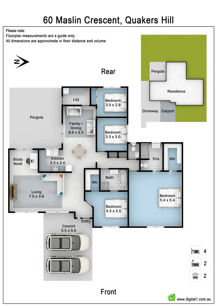 Floorplan of Homely house listing, 60 Maslin Crescent, Quakers Hill NSW 2763