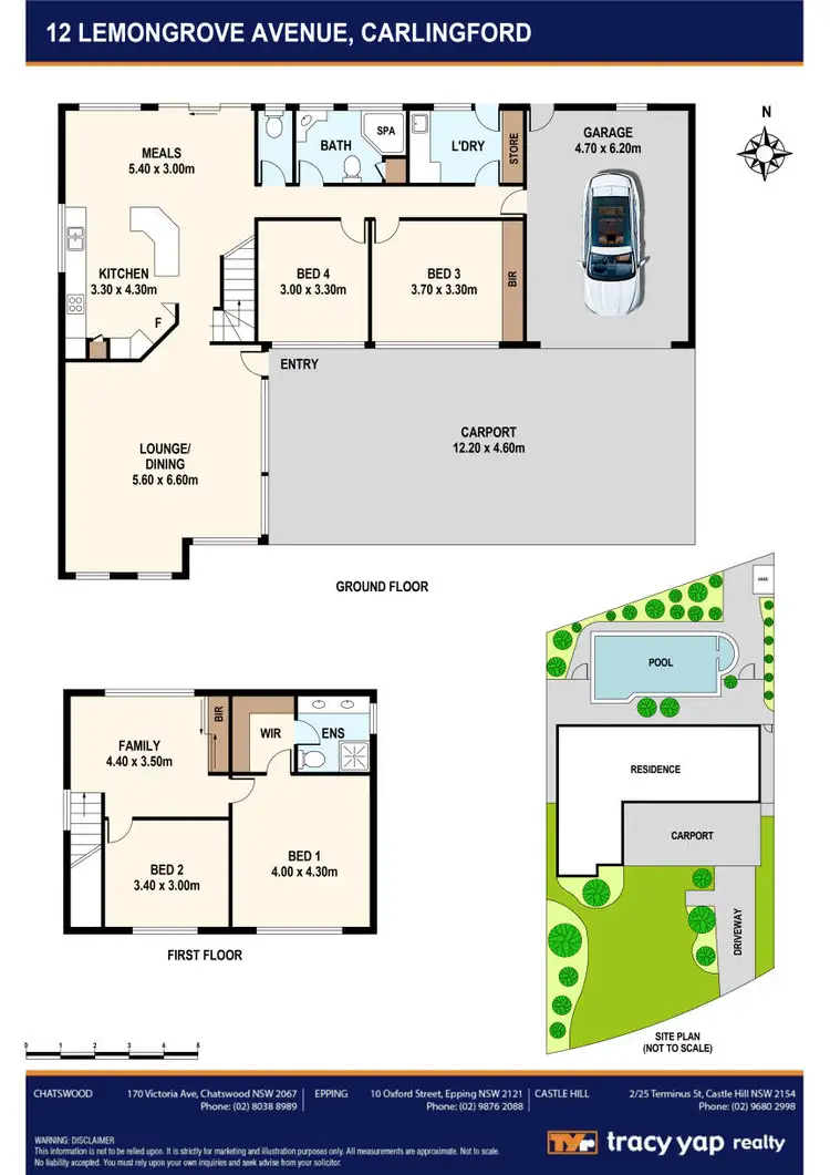 Floorplan of Homely house listing, 12 Lemongrove Avenue, Carlingford NSW 2118