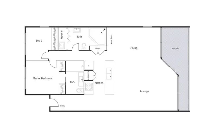 Floorplan of Homely apartment listing, 29/34 Leahy Close, Narrabundah ACT 2604