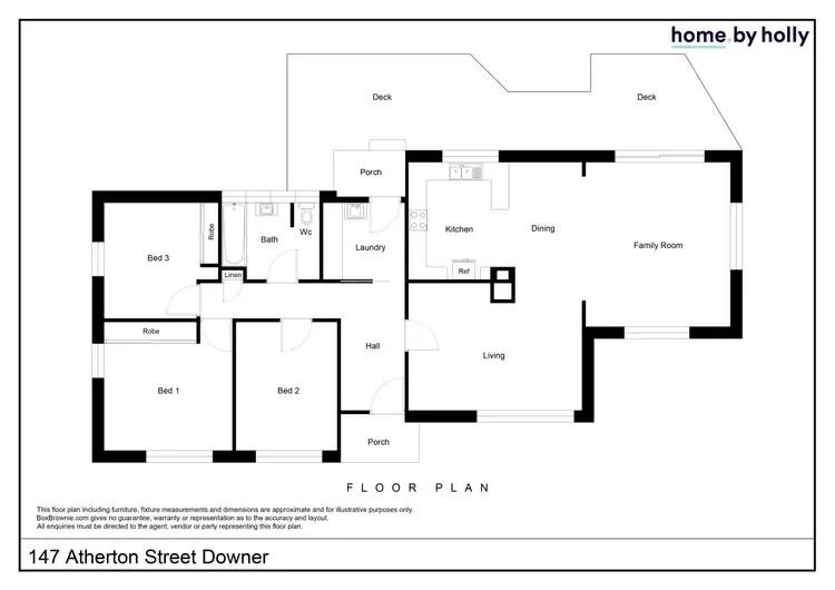 Floorplan of Homely house listing, 147 Atherton Street, Downer ACT 2602