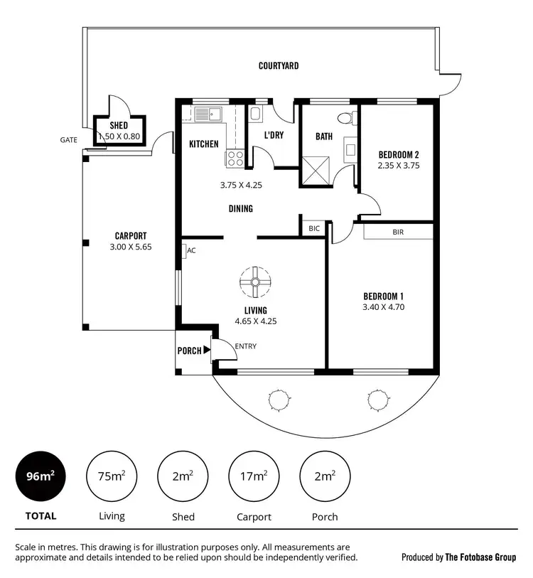 Floorplan of Homely unit listing, 4/2 Washington Street, Hilton SA 5033
