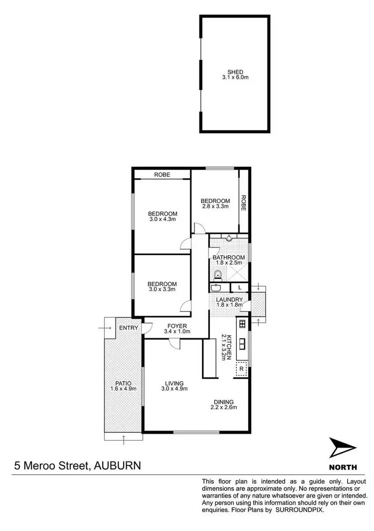 Floorplan of Homely house listing, 5 Meroo Street, Auburn NSW 2144