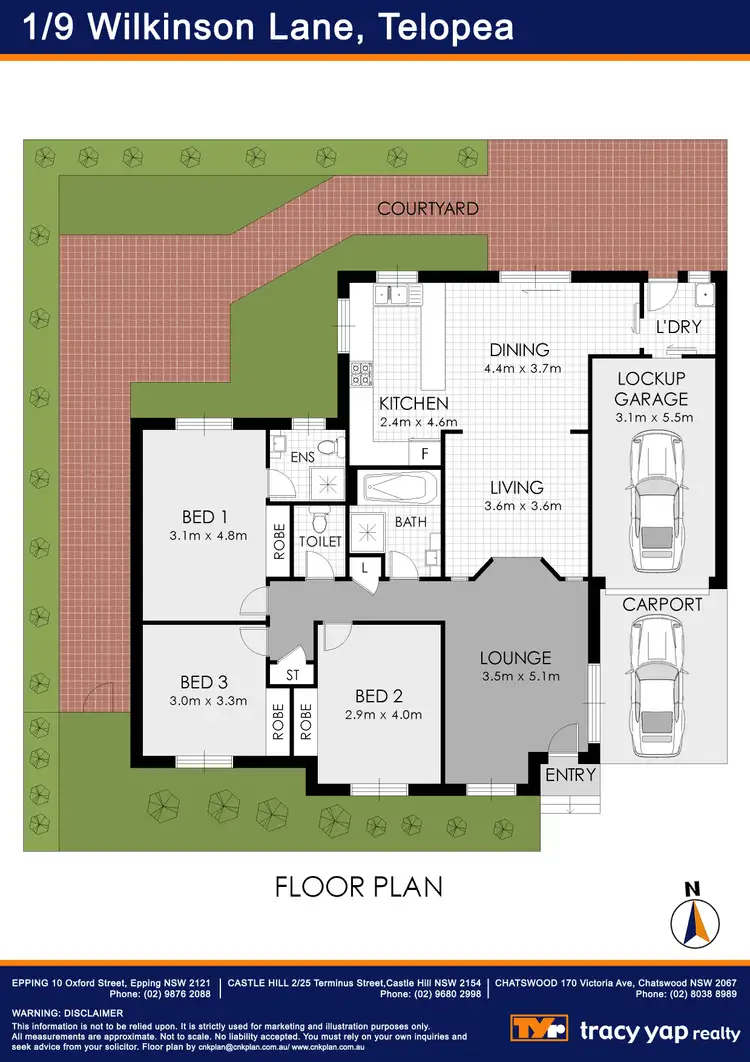 Floorplan of Homely house listing, 1/9 Wilkinson Lane, Telopea NSW 2117