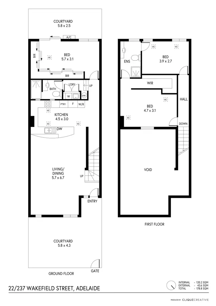 Floorplan of Homely apartment listing, 22/237 Wakefield Street, Adelaide SA 5000