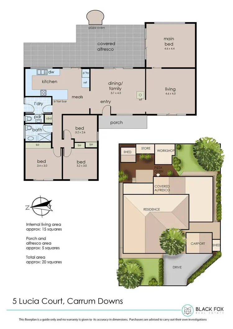 Floorplan of Homely house listing, 5 Lucia Court, Carrum Downs VIC 3201