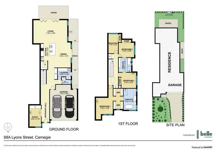 Floorplan of Homely house listing, 68A Lyons Street, Carnegie VIC 3163